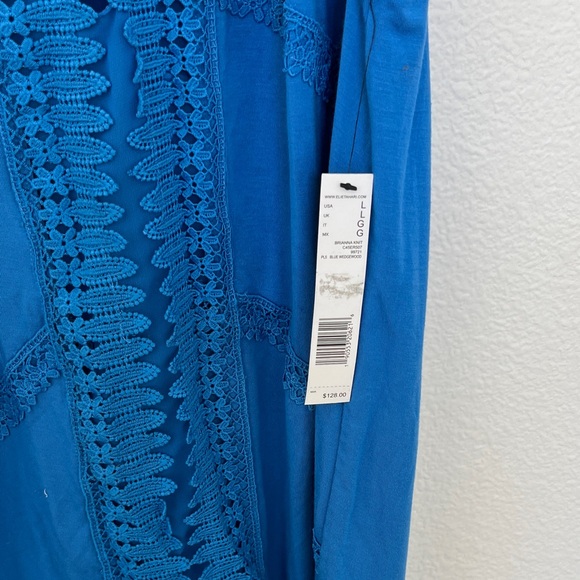 Elie Tahari Royal Blue Ruffled Tank Top - Picture 2 of 5